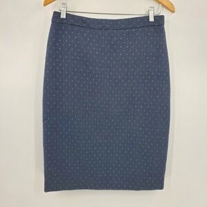 ♡ Sweet Salt Navy Blue Polka Dot Women's Pencil Skirt Size Smal NWT